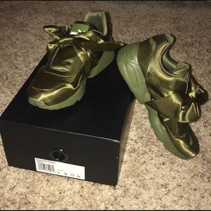 Olive Puma Fenty Bow Sneakers